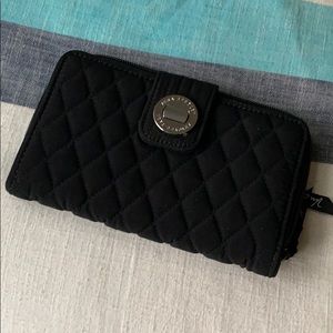 NWOT Quilted Black Vera Bradley wallet